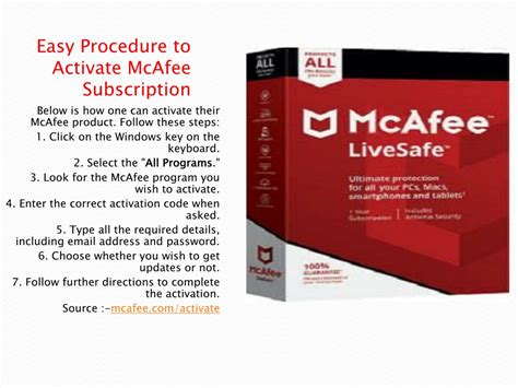 How to activate McAfee Subscription and redeem McAfee Retail .